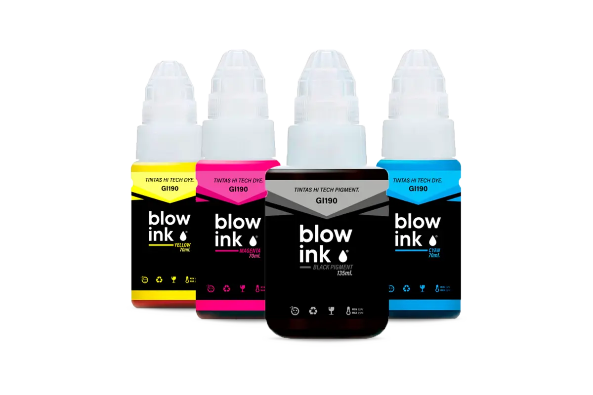 GI190 COMBO TINTA ALTERNATIVA CANON G1100 G3100 MX